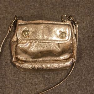 Coach metallic gold purse